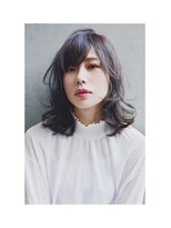 ルッソリベラ 池袋(Lusso libera)&nbsp;斜めバングミディアムスタイル◎30代40代50代