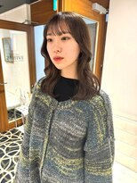 ビーハイブ 一番町店 アヴェダ(BEHIVE) ベージュカラーくびれミディアム