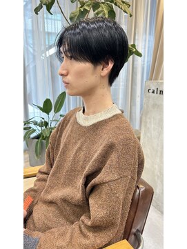 カルナ バイ エルモ(calna by ELMO) スーツ短髪ツーブロック束感モテる黒髪シークレットパーマ流行