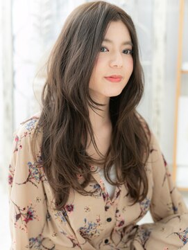 モッズヘア 越谷(mod's hair) センターパートくせ毛風小顔ウェーブ巻きc5越谷20代30代40代