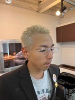 ビーバイエイトジェンツ(Bee by EIGHT GENTS)&nbsp;カルマパーマ／ベリーショート/ダークアッシュ/ニュアンスパーマ