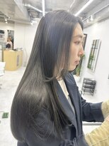 ディジョン(Dijon)&nbsp;韓国顔まわりレイヤーカットグレージュオリーブベージュブラウン