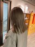 【ダメージレスで透明感】ブリーチなしWカラー＋TR　￥16000【レイヤー/韓国】