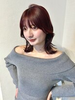 アンニュ(annuy)&nbsp;【annuy_shiori】pink color/暖色カラー/顔周りカット/韓国ヘア