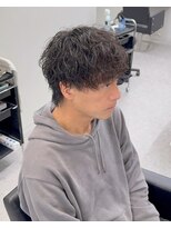 ブライト(BRIGHT)&nbsp;マッシュウルフ無造作パーマシャドウパーマ