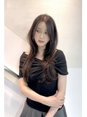 ハイレイヤーロング　ロングレイヤー　ハッシュカットロング