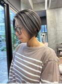 白髪が気にならなくなるハイライトとショートボブで大人おしゃれ
