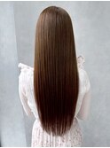 ロングおくれ毛前髪カット韓国ヘア_ba553852