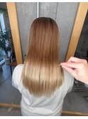 ブリーチ毛対応◎驚きの艶髪ブリーチ矯正ストレート