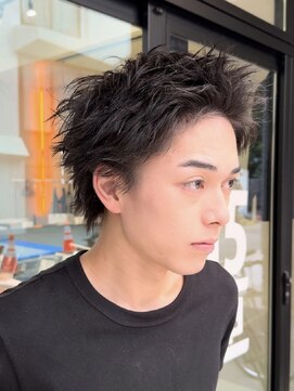 フィフス 大分(fifth) 大分ツイストスパイラルパーマメンズカットスパイキーショート