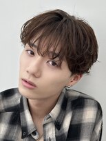 ロンドオム 池袋(Lond Homme)&nbsp;men's/メンズ/刈り上げセンターパート/メンズパーマ/顔周り/池袋