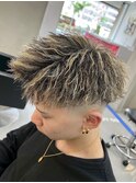 名古屋ホワイトメッシュパーマブリーチツイストスパイラルパーマ