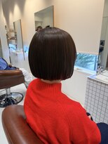 ファスナーグランデ(fustener grande)&nbsp;顎ラインボブ×マットベージュ