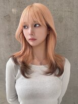 モニカ 栄店(MONIQA)&nbsp;オレンジベージュ×裾カラー