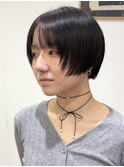 ショートボブ×フェイスレイヤー