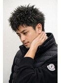 メンズ　スパイキーショート　理容室　バーバー