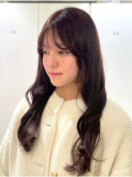 オーシャン(Ocean) 顔周りカット 前髪カット アッシュブラウン 20代 髪質改善 艶髪