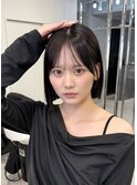 縮毛矯正×タッセルボブ　髪質改善/前髪縮毛矯正/表参道/20代