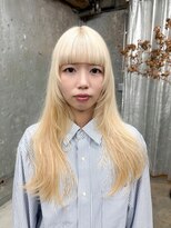 ステップボーンカットオオサカ(STEP BONE CUT OSAKA Via TICK-TOCK)&nbsp;【ステップボーンカット】レイヤーブロンドヘアー