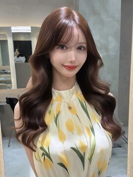 ディーバ 錦糸町(D.I.E.V.A) 20代韓国ワンホンヘアくびれロングレイヤーチョコレートブラウン