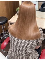 アース 会津若松店(HAIR&MAKE EARTH)&nbsp;ライトベージュ×柔らかミディアムロング