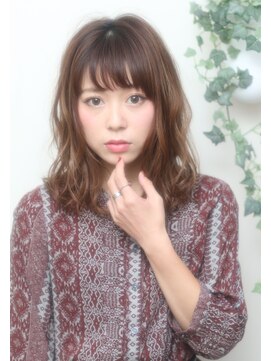 ネオリーブクレア 綱島店(Neolive Krea) 大人可愛いロブ フェミニンミディアム ハイライト