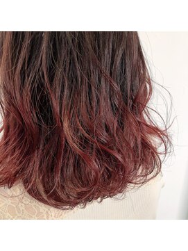 テクライズ 豊橋店(TECHRISE) グラデーション×チェリーピンク♪