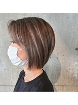 キーン 立川店(keen)&nbsp;【keen×武田】外国人風バレイヤージュ×前下がりショートボブ