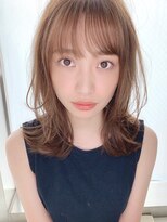 くびれひし形（前髪大人かわいいココアブラウン）