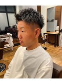 【IRIE HAIR赤坂】ワイルドアップバング×ソフトツーブロック