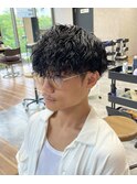 波巻きツイストスパイラル メンズパーマ