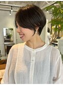 ハンサムショート/暗髪ショート