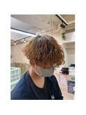 MEN'SHAIR/アップバング/ツーブロック/束感ショート/波巻き