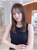 20代30代大人かわいい小顔ひし形レイヤーカットグレージュカラー