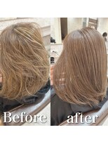 ファン 竹ノ塚店(F.U.N)&nbsp;白髪ぼかし(ミディアムボブ)白髪キレイにマイナス10歳