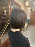 ボブ×アッシュグレージュ