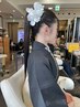 ※電話予約のみ　令和7年度【袴着付け】＋【ヘアセット】　￥16500