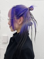 クク(QUQU)&nbsp;パープル　シルバー　ブラック　デザインカラー