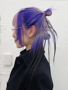 クク(QUQU) パープル　シルバー　ブラック　デザインカラー