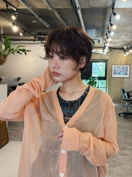 ヒュージ 三軒茶屋(huge) ショートボブ/ボブ/ニュアンスパーマ/顔周りカット/20代30代