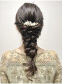 【Lilly渋谷】#ヘアセット#ヘアアレンジ#編み込み#編み下ろし