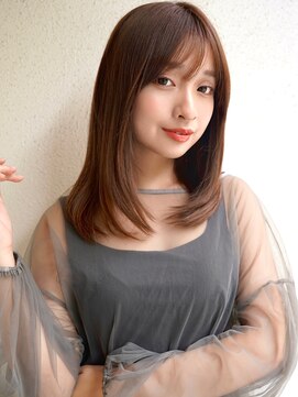 【buZon高田馬場】上品ナチュラルミディアムレイヤーカット