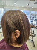 白髪ぼかしハイライト
