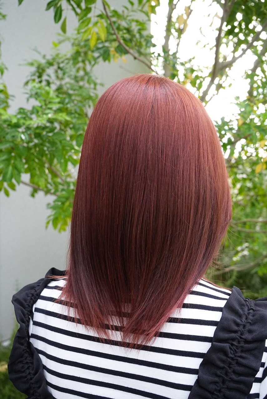 ☆美髪ダブルカラー＃髪質改善＃艶髪＃ネイビーチェリーブラウン