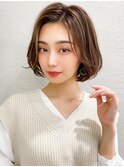 レイヤーショートボブ顔周りカットで小顔◎【浦和】