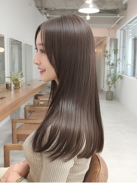 ラル 水戸県道50号店(Lalu.) ピンクベージュ/アンブレラカラー/クールショート/前髪/水戸