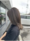 大人グレージュレイヤースタイル