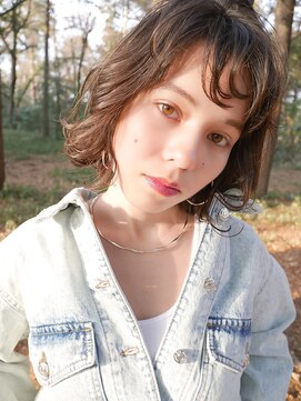 ファルベ(hair&make farbe) ゆるラフな外ハネボブ