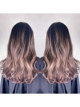 ジゼル(gisele) モーブ系バレイヤージュ