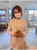 まろやかベージュ×ボブ